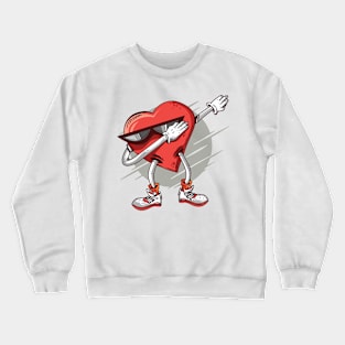 Dabbing Heart Crewneck Sweatshirt